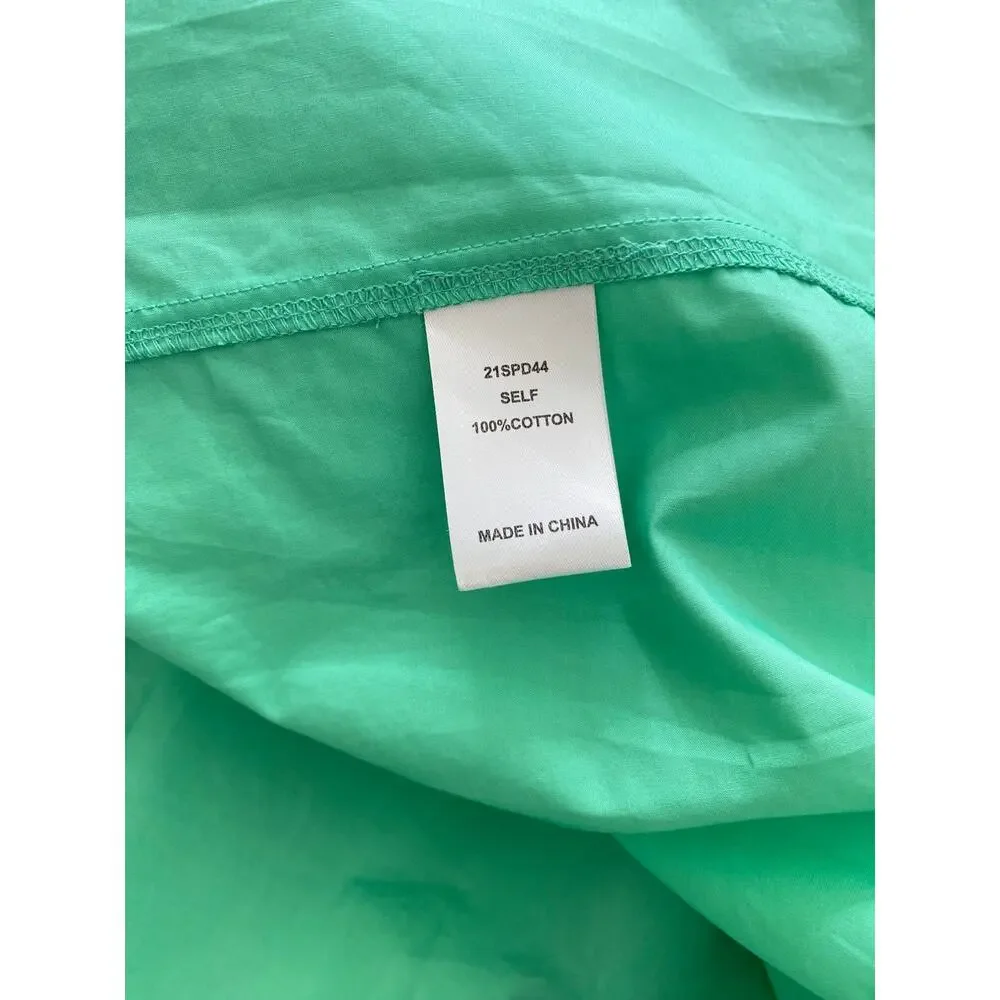 Hunter Bell Palmer Midi Maxi Puff Sleeve Ruffle Dress Emerald Green Tuckernuck - Picture 9 of 9